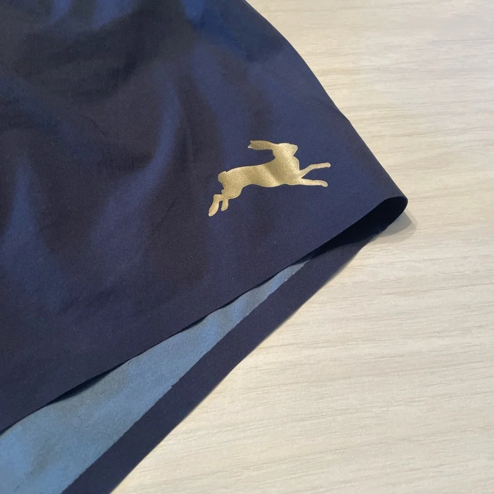 Women’s Tracksmith Navy Strata Short - Picture 6 of 9